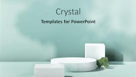  Presentation with beauty product - Presentation theme consisting of natural-minimal-beauty-pedestal-empty background and a lemonade colored foreground