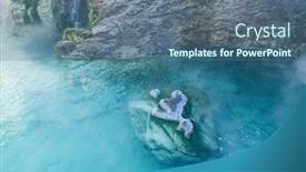  Presentation with onsen - Slides enhanced with natural onsen background and a ocean colored foreground