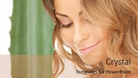  Presentation with aloe vera - Audience pleasing presentation consisting of natural organic - picture of lovely woman backdrop and a coral colored foreground