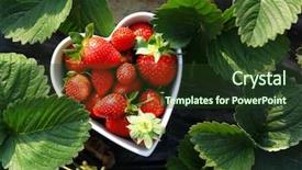  Presentation with shape heart - Amazing theme having natural organic - strawberry in heart shape bowl backdrop and a tawny brown colored foreground