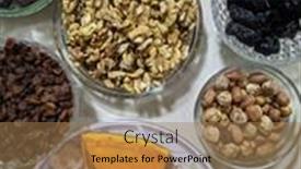  Presentation with healthy nutrition - Slide deck having natural-organic-and-healthy-nutrition background and a coral colored foreground