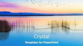  Presentation with natural - Amazing PPT theme having natural-park-of-the-albufera backdrop and a teal colored foreground