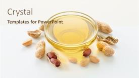  Presentation with peanut oil - Amazing PPT theme having natural-peanut-oil backdrop and a lemonade colored foreground