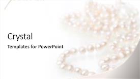  Presentation with pearls - Slides enhanced with natural pearls background and a white colored foreground