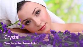  Presentation with natural products - Slide deck enhanced with view over the island mali losinj croatia background and a light blue colored foreground