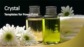  Presentation with wellness products - Cool new theme with natural products - beauty and wellness concept backdrop and a black colored foreground
