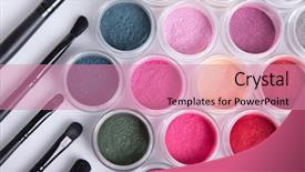  Presentation with mineral - Colorful PPT theme enhanced with natural products - set of bright mineral eye backdrop and a coral colored foreground