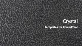  Presentation with texture of synthetic leather buff - Amazing theme having natural qualitative black leather texture backdrop and a dark gray colored foreground
