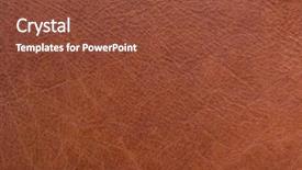  Presentation with brown leather - Audience pleasing presentation theme consisting of natural qualitative brown leather texture backdrop and a tawny brown colored foreground