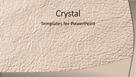  Presentation with texture of synthetic leather buff - Presentation theme with natural qualitative gray leather texture background and a lemonade colored foreground
