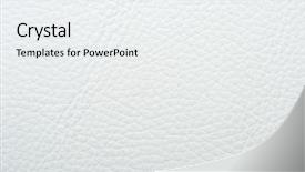  Presentation with leather - Cool new PPT theme with natural qualitative leather texture close backdrop and a sky blue colored foreground