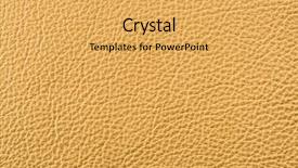 Presentation with leather - Audience pleasing presentation theme consisting of natural qualitative leather texture close backdrop and a  colored foreground