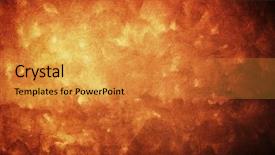  Presentation with leather - Cool new slide deck with natural qualitative orange leather texture backdrop and a gold colored foreground