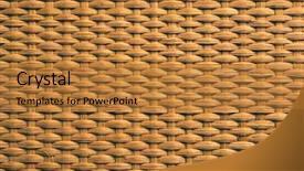  Presentation with rattan furniture - Audience pleasing theme consisting of natural rattan weave texture background backdrop and a gold colored foreground