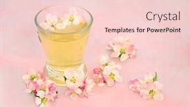  Presentation with natural skincare - Presentation with natural-remedy-for-skincare background and a  colored foreground