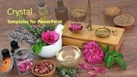  Presentation with natural skincare - Slide set enhanced with natural-remedy-to-treat-eczema background and a violet colored foreground