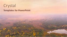  Presentation with bird eye view - PPT layouts with natural-reserve-sin-sha-belarus background and a lemonade colored foreground