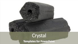  Presentation with natural resources - Slide deck consisting of natural resources coal - lumps of charcoal made background and a gray colored foreground