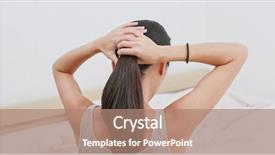  Presentation with woman tied rope sexual - Beautiful PPT theme featuring natural rubber - woman tied her hair backdrop and a coral colored foreground