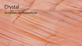  Presentation with sandstone - Beautiful theme featuring natural sandstone texture natural pattern backdrop and a coral colored foreground
