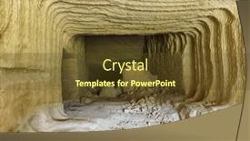  Presentation with shell - PPT theme having natural-shell-rock-mine background and a tawny brown colored foreground