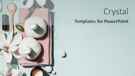  Presentation with skin care natural products - Slide deck with natural-skin-care-products-flat background and a lemonade colored foreground