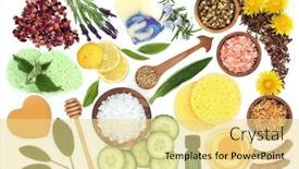  Presentation with psoriasis - Slide set featuring natural-skincare-beauty-treatment background and a blonde colored foreground