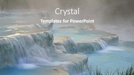  Presentation with waterfalls - Amazing slides having natural-spa-with-waterfalls backdrop and a gray colored foreground