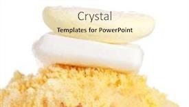  Presentation with natural soap - Slide set consisting of natural sponge and soap background and a white colored foreground