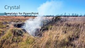  Presentation with hawaii - PPT theme enhanced with natural-steam-rising background and a arctic colored foreground