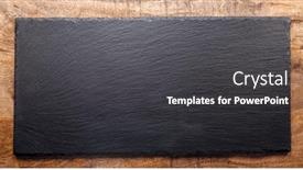  Presentation with slate - Presentation design featuring natural-stone-black-slate-serving background and a dark gray colored foreground