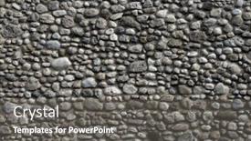  Presentation with stone - Colorful presentation enhanced with natural-stone-wall-texture-background backdrop and a gray colored foreground