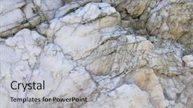  Presentation with marble tile texture stone wall - Slide set having natural texture background of stone background and a light gray colored foreground