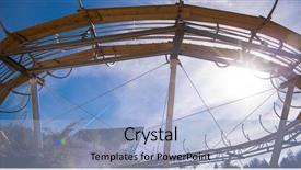  Presentation with alpine - Presentation design with natural themes - alpine coaster in beautiful nature background and a light blue colored foreground