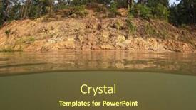  Presentation with underwater - Slide deck consisting of natural-underwater-landscape-of-blue background and a tawny brown colored foreground