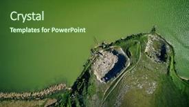  Presentation with danube - Beautiful PPT theme featuring natural vegetation wildlife - aerial view of the danube backdrop and a  colored foreground