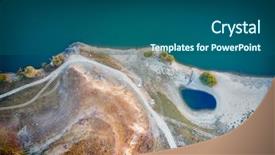  Presentation with top view of amazon river - Slide set consisting of natural vegetation wildlife - aerial view of the danube background and a  colored foreground