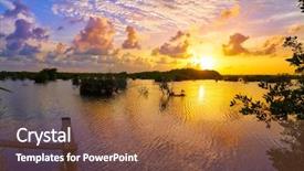  Presentation with maya - Audience pleasing slide deck consisting of natural vegetation wildlife - mangrove sunset in riviera maya backdrop and a red colored foreground