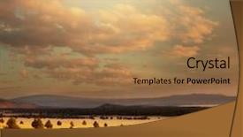  Presentation with fall season - Beautiful theme featuring natural view - fields in fall season backdrop and a  colored foreground