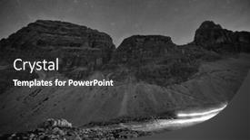  Presentation with galaxy - Beautiful PPT theme featuring natural-view-of-milky-way backdrop and a dark gray colored foreground