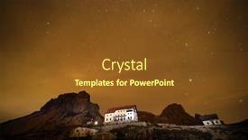  Presentation with galaxy - Slides with natural-view-of-milky-way background and a tawny brown colored foreground