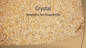  Presentation with natural gas piping - Theme consisting of natural wheat grains background closeup background and a coral colored foreground