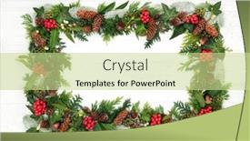  Presentation with rustic wood border - Slide deck having variety of flora and fauna background and a soft green colored foreground