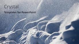  Presentation with falling snow - Presentation enhanced with natural-winter-background-with-snow background and a light gray colored foreground