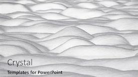  Presentation with shapes - Audience pleasing theme consisting of natural-winter-background-with-snow backdrop and a light gray colored foreground