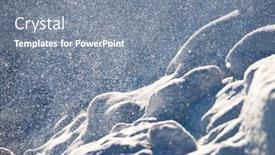  Presentation with falling snow - PPT theme featuring natural-winter-background-with-snow background and a gray colored foreground