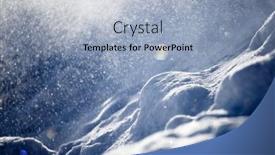  Presentation with falling snow - Audience pleasing theme consisting of natural-winter-background-with-snow backdrop and a light blue colored foreground