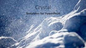  Presentation with falling snow - Slides featuring natural-winter-background-with-snow background and a teal colored foreground