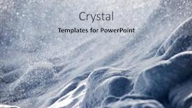  Presentation with falling snow - Audience pleasing theme consisting of natural-winter-background-with-snow backdrop and a light gray colored foreground