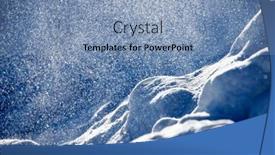  Presentation with falling snow - PPT layouts featuring natural-winter-background-with-snow background and a light blue colored foreground